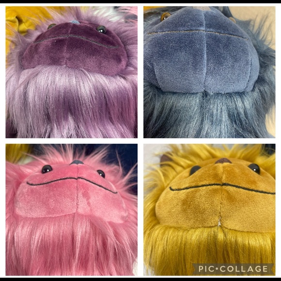 BNWT HTF Jellycat Monster Set of 4 JINX LUDA ZEKE GIBBLES, GREAT BASKET STUFFERS - Picture 13 of 16